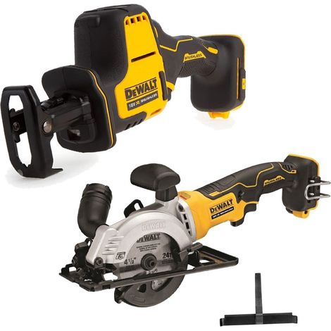 Dewalt DCS369N 18v XR Compact Brushless Reciprocating Saw & DCS571N Circular Saw (1/4)