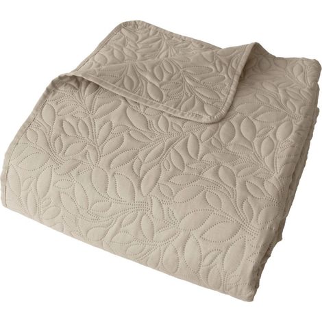 Couvre-lit en Microfibre "Rosa" 220x240cm Naturel