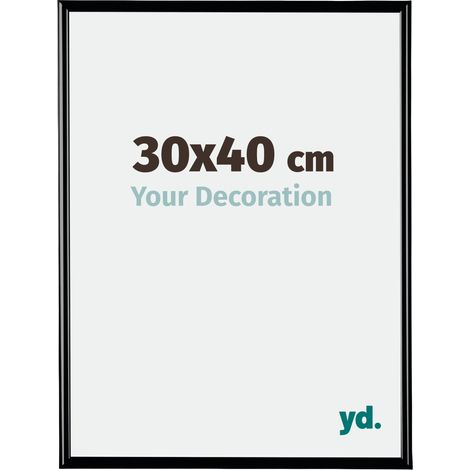Your Decoration - 30x40 cm - Cadres Photos en Plastique Avec Verre acrylique - Anti-Reflet - Excellente Qualité - Noir Très Brillant - Cadre Decoration Murale - Bordeaux. (1/5)