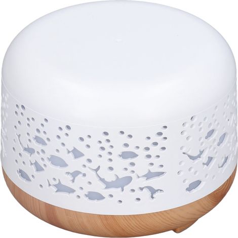 Humidificateur d'aromathérapie 300 ml, mini humidificateur portable silencieux avec veilleuse colorée pour la maison, prise britannique 100-240 V (1/5)