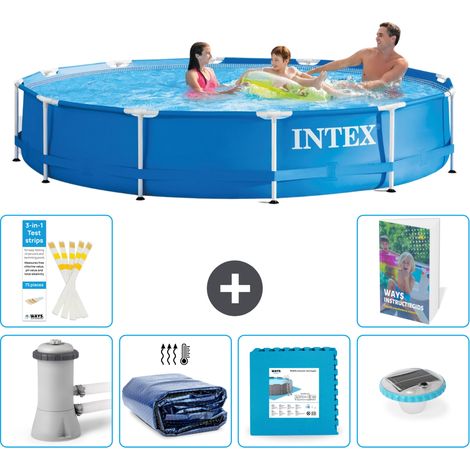 Frame Pool Rund - 366x76 cm - 7-teilig S326