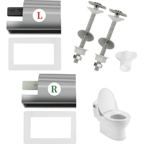 Fixation Abattant WC, Attaches Charnière Abattant WC Charnières De Siège De Toilette À Fermeture Douce Fixation Abattant WC Charnière Abattant WC pour Abattant WC Fixations Charnières