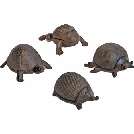 Ensemble de 4 cache clés fonte animaux 10x5cm (1/5)