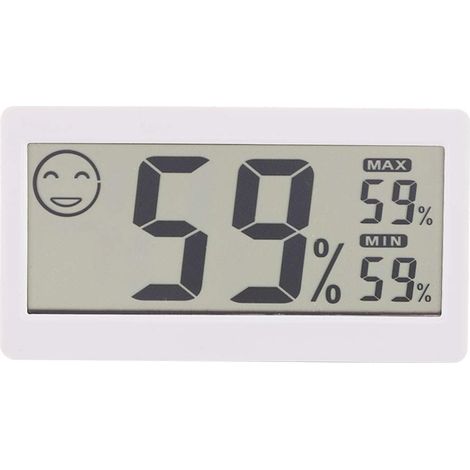 Digitales Hygrometer, Innenthermometer, Luftfeuchtigkeitsmesser für Zuhause, 2-in-1-Gerät für Gewächshäuser, Büros und Hotels (1/5)