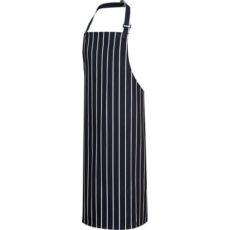 Schürze mit Latz Butcher – Marine/Weiß – Portwest