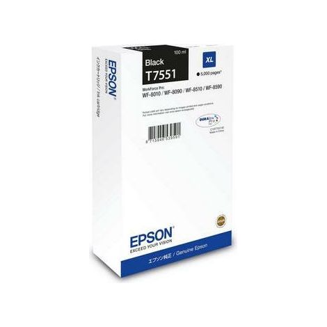 Epson C13T75514N cartuccia d'inchiostro 1 pz Originale Resa elevata (XL) Nero
