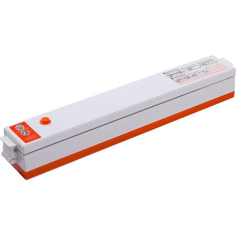 Machine d'emballage sous vide domestique, machine de scellage pour petits aliments, riz frais, machine de scellage automatique commerciale en plastique, prise UE 220 V, orange (1/5)