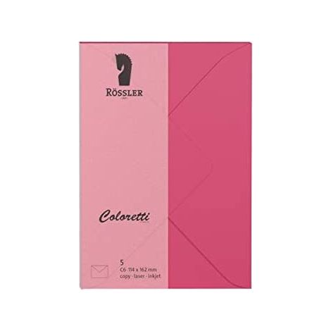Enveloppe c6 ministro coloretti 5 unités fuchsia (1/3)