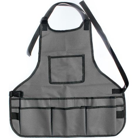 Tablier De Jardin - Avec Poches Multiples - Réglable Au Cou Et À La Taille - Pour Femme - 1 Pièce (1/5)