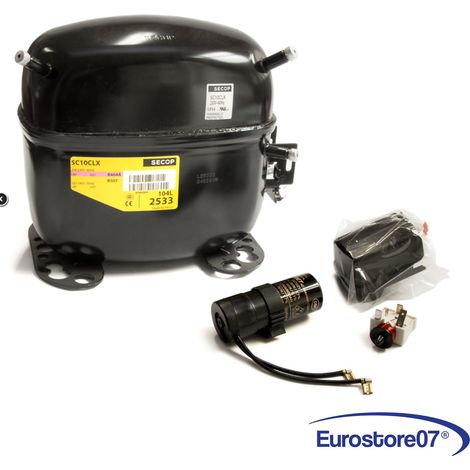 Compressore frigorifero / congelatore secop sc10clx - gas r404a - /507 lmbp 10,29cc (1/3)