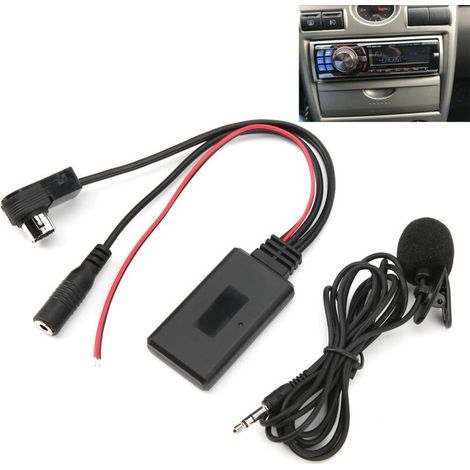Câble Audio Auxiliaire Aramox. Adaptateur de Câble AUX Bluetooth 5.0 avec Microphone Mains Libres Adapté pour Alpine CDA-9857 CDA-9886 CDA-117 (1/4)