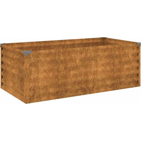 Maison Exclusive - Letto Rialzato da Giardino 100x50x36 cm in Acciaio Corten (1/5)