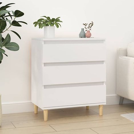 vidaXL Credenza Bianca 60x35x70 cm in Legno Multistrato (1/5)