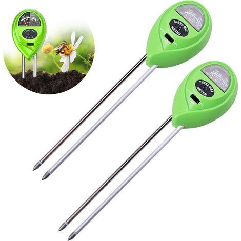 Testeur De Sol - pH Humidité Lumière - Pour Jardin Potager Pelouse Intérieur Extérieur - 1 Pièce Ou 2 Pièces (1/5)
