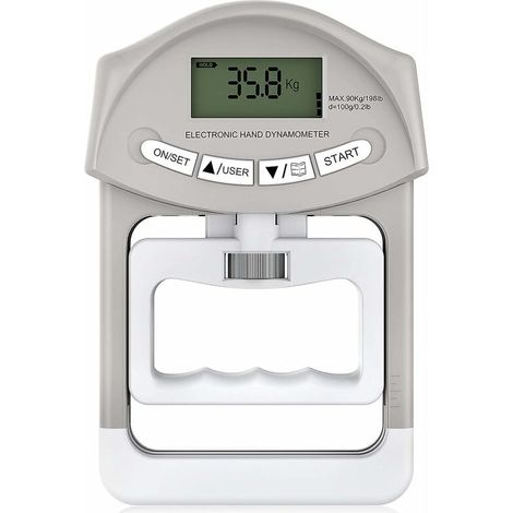 Elektronischer Handdynamometer 90 kg / 200 lbs Griffkapazität mit 19 einzelnen Scheibensätzen (1/5)