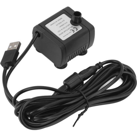 Mini Pompe à Eau DC 6‑12V pour Aquarium Fontaine Facile à Installer 0‑200cm Hauteur