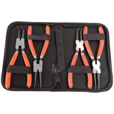 BUNTHAUS Jeu de 4 pinces à circlips avec poignée ergonomique, outil à main industriel (1/5)