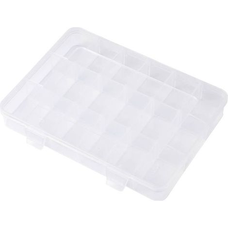 TC-SG18-012 Mallette de rangement (L x l x H) 200 x 160 x 30 mm Nombre de compartiments: 18 séparations (1/4)