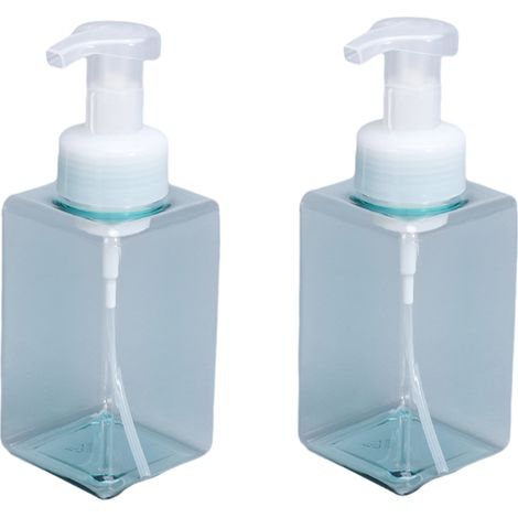 1 distributeur de gel hydroalcoolique, 450 ml, pompe intégrée, flacon vide rechargeable, multi-usage pour salle de bain et cuisine (1/5)
