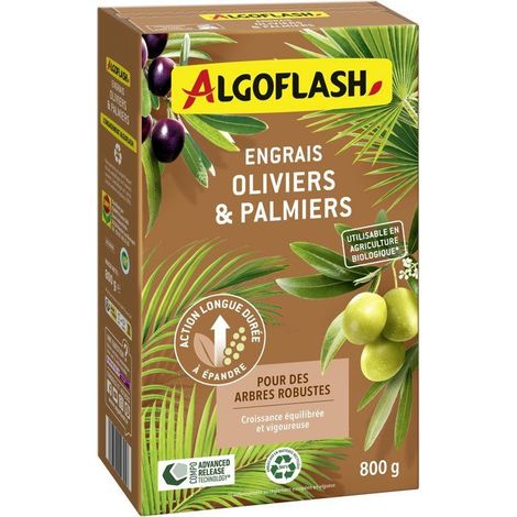 Engrais palmiers - ALGOFLASH - Oliviers & palmiers - 800 g - UAB