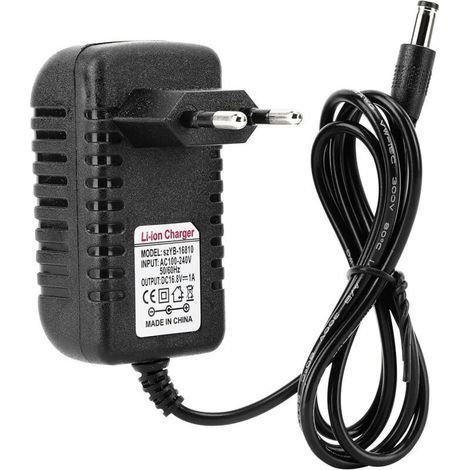 Chargeur universel 16.8V 1A – Adaptateur secteur Li-ION avec protection contre surtensions – Prise UE pour appareils compatibles (1/5)