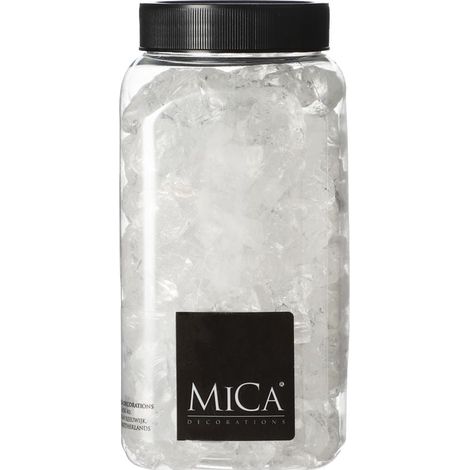 Mica Decorations Dekorativer Glasstein transparent groß 650 ml 1 kg Glas (1/2)