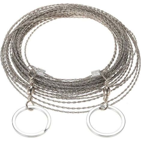 Scie A Fil Exterieure De 10 Metres De Long, Cable De Survie Pour Scie A Fil, Fil De Scie A Chaine, Enlé (1/4)