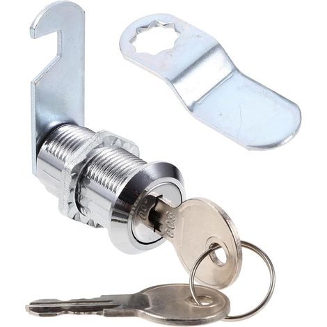 Serrure à came clé 5/8 pour armoire et camping-car (1/5)