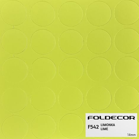 Bouchon autocollant fi14 citron vert (feuille de 25 pièces) (1/5)