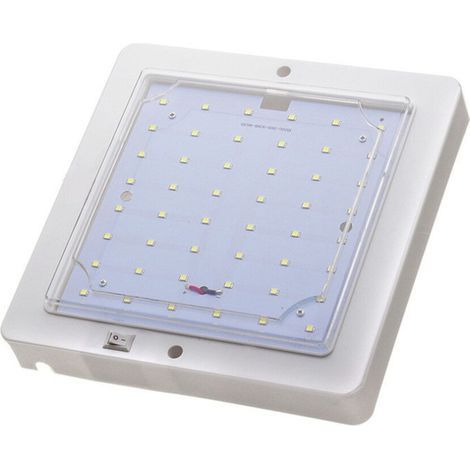 RV LED LumièRe de Toit IntéRieure pour Caravane le Camping-Car et le Bateau 10W 6000K Blanc (1/2)