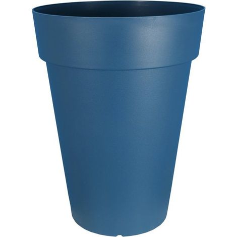 Blumentopf - RIVIERA - SOLEILLA - Kunststoff - H52 x D39 cm - Blau (1/2)