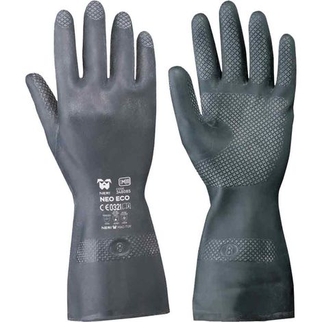 GUANTI NEOPRENE NERI INDUS.TG.M 8