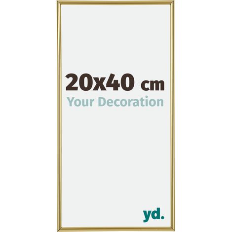 yd. - Cadre photo 20x40 - Or - Plastique - Annecy