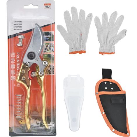 Sécateur pour plantes de jardin, arbres fruitiers et fleurs - Outils de jardinage facilitant l'élagage