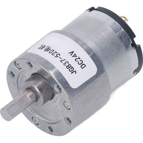 24V 107RPM Schneckengetriebemotor, Gehäuse aus Aluminiumlegierung, Spule aus Messing, reversibel, reibungsarm, robust und rostbeständig für Heimwerker. (1/5)