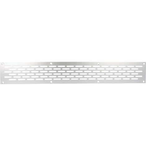 Aluminium Lochblech 400x60mm F1 Lüftungsgitter Lochung 20x3mm silber eloxiert