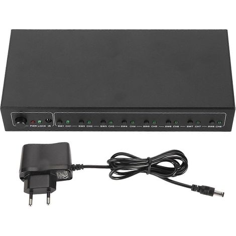 Répartiteur SPDIF 1x8, 1 entrée, 8 sorties, compatible LPCM2.0, DTS, AC3. Répartiteur audio numérique SPDIF, 100-240 V. (1/5)