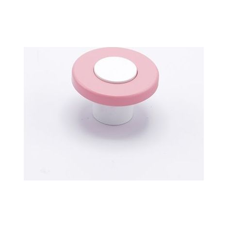 Pomolino Bimbi per camerette Profondità 25 mm Rosa Made In Italy