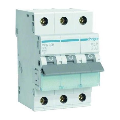 Hager Leitungsschutzschalter 3pol. B-25A, 6kA MBN325 (1/5)