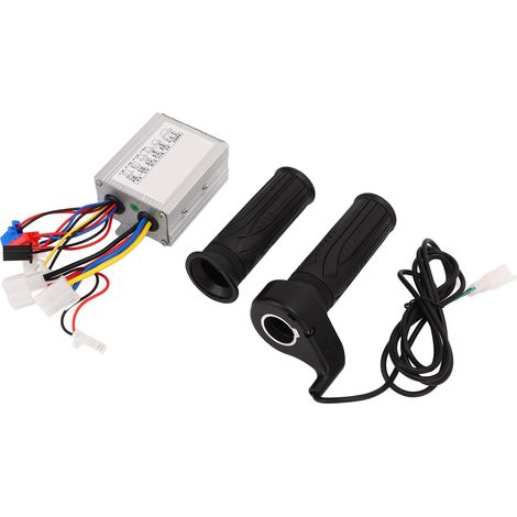 Contrôleur de vitesse pour moteur à balais 12 V 500 W avec poignée d'accélérateur et protection contre les sous-tensions pour moto, vélo électrique et scooter. (1/5)