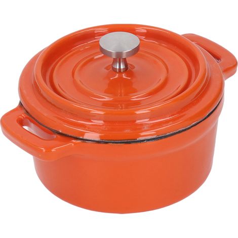 Mini-soupe, antiadhésive, en fonte émaillée, pour la cuisine, 10 cm (1/5)