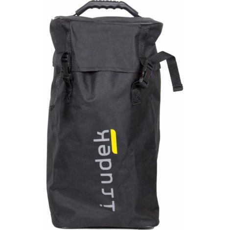 Bolsa mediana de nylon en color negro Irudek