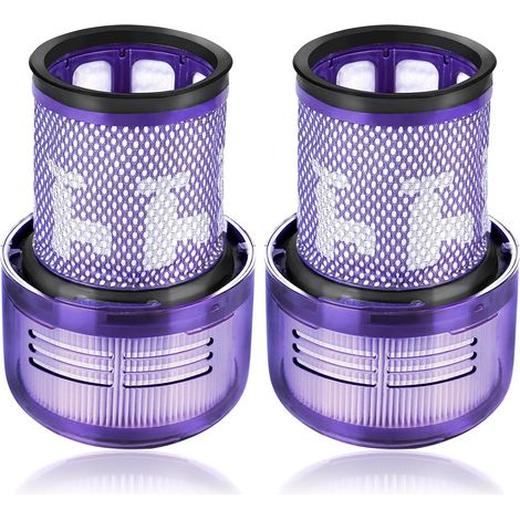 Lot de 2 filtres HEPA de rechange pour aspirateurs Dyson V12 Detect Slim, compatibles avec les accessoires Dyson V12 Slim Absolute Extra/Total Clean/Fluffy, filtre arrière (1/5)