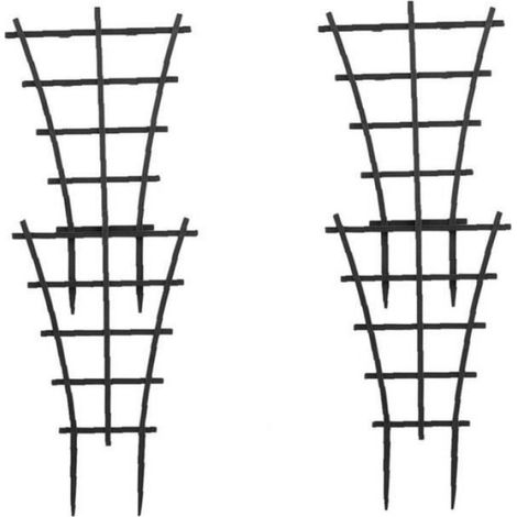 Support Plante - 25.5 x 15 cm - Structure Superposée pour Tomates et Légumes Grimpants - Intérieur Jardin Potager - 4 Pièces (1/4)