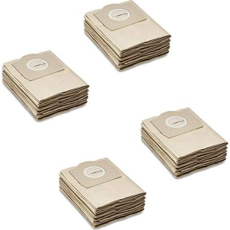 20 bolsas para aspiradora, bolsas de filtro de papel como la 6.959-130.0, compatibles con KÄRCHER WD2, WD3, MV2, MV3, A2054, A2201 (1/4)
