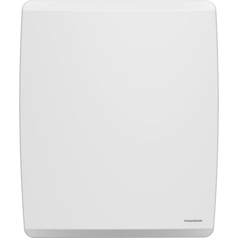 Radiateur électrique fixe connecté WiFi à inertie sèche céramique + film avec thermostat interchangeable 1000W MOLY horizontal blanc (1/5)