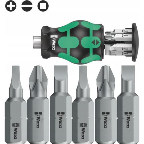 Utensile manuale Wera Kraftform Kompakt Stubby nero 65 mm (1/3)