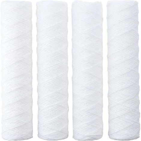 4 Pack 10 Inch Water Filter Replacement Cartridge for Any Reverse Osmosis System