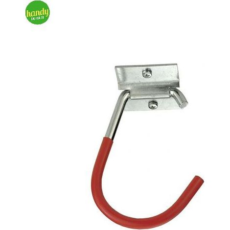 Gancio a soffitto per bici a parete, girevole, zincato, rivestito 50 x 60 x 125 x 95 x 50 mm. (1/3)