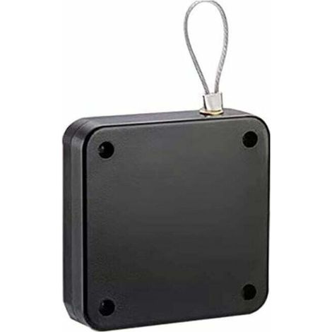 Ferme Porte Automatique,Ferme-Porte Silencieux à Cordon,Porte Coulissante Tampon MéNager Porte Coulissante,Pas De PoinçOnnage,Portant Environ 20 Kg,Ferme-Porte RéGlable,Fermeture Automatique (1/4)